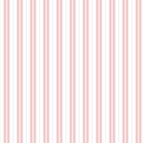 Strawberry Cream Pink and White Autumn Winter 2022 2023 Color Trend Mattress Ticking