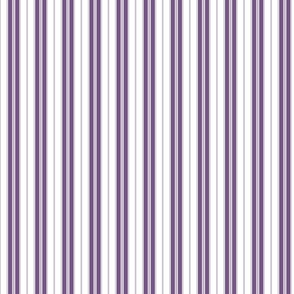 Meadow Violet Purple and White Autumn Winter 2022 2023 Color Trend Mattress Ticking