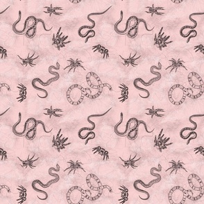 Snakes and Spiders Pink