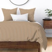 Iced Coffee and White Autumn Winter 2022 2023 Color Trend Mattress Ticking