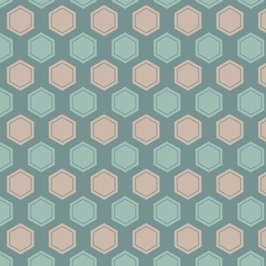 Hexagon Pattern in Green