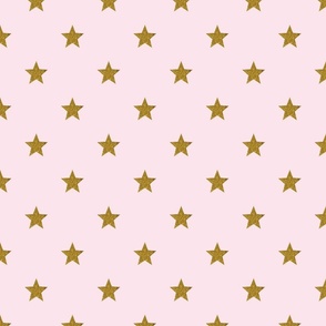 Gold Stars, pink