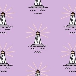 lighthouses - lavender