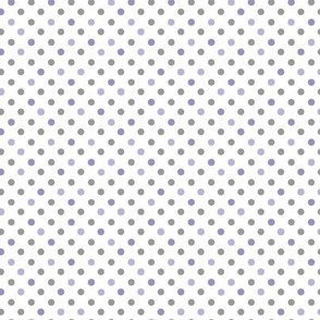 Mini Dots Lilac Grey