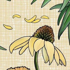 Yellow Coneflowers - extra large scale