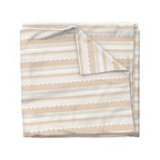 Scandinavian scales mudcloth - abstract minimalist vintage textiles with small lines detailing white blush beige tan