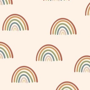 Rainbows colorful - sand background