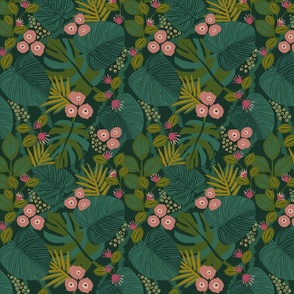 Tropical Floral - Jungle - Medium