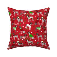 Christmas German Shorthaired Pointer Red