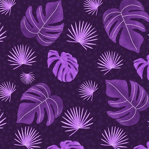 Polka Dot Jungle - Purple