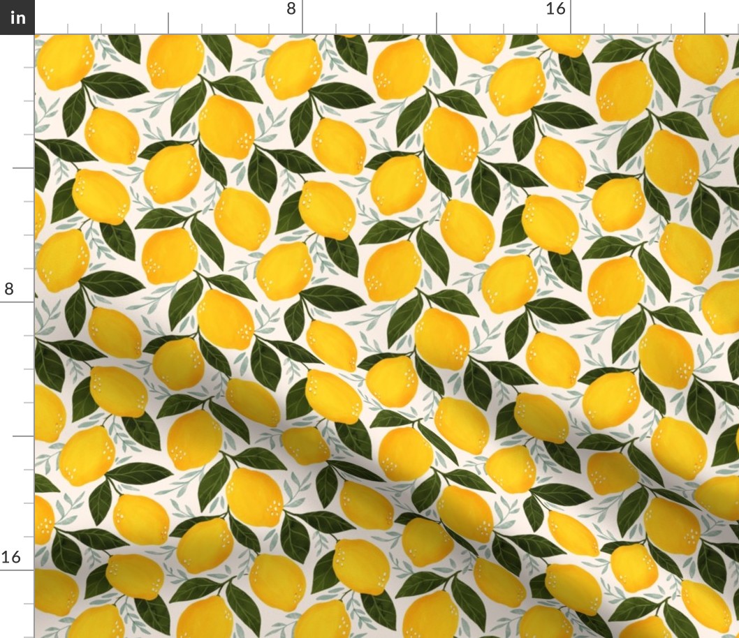 Summer Lemon Print - Small 6x6
