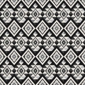 Boho Gem in Black and White 6x6
