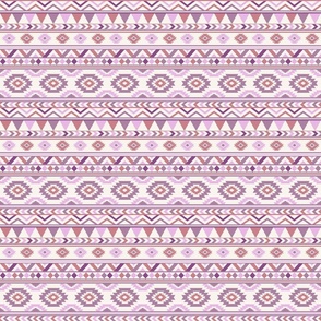 Boho Harmony Aztec Print in  Purple 6x6