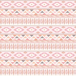 Feather Aztec Pink 6x6