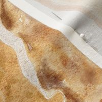 fall watercolor pies  tea towel