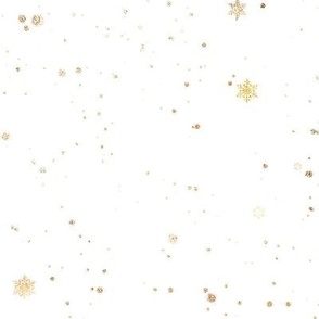 Gold specs(stars/flakes) white