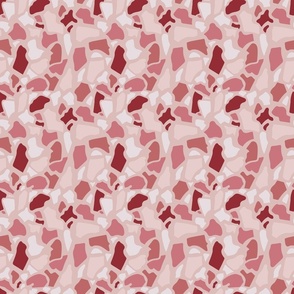 Abstract Pink Terrazzo Print 6x6