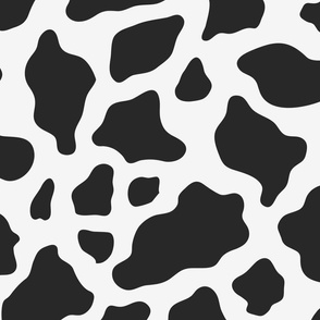 Black and White Cow Print 24x24