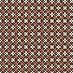 Rust, cream and brown checkerboard plaid Updated Sep. 2022