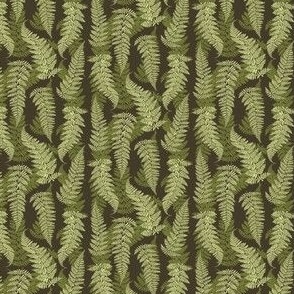 Forest Ferns Dark Green - Small 4x4