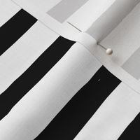 Thick Ink Stripes in Black and White 6x6