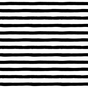 Thick Ink Stripes in Black and White 6x6