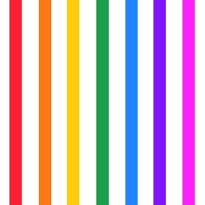 Rainbow stripe - vertical (large)