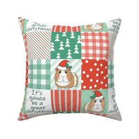 4 inch Christmas guinea pigs wholecloth