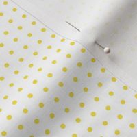 Illuminating yellow on white eighth inch polka dot