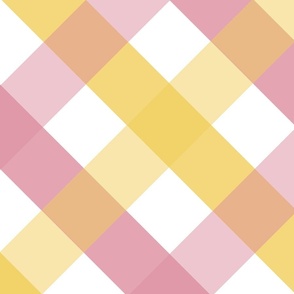 Giant Gingham Pink Yellow