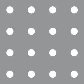White grid polka dots on Ultimate Gray