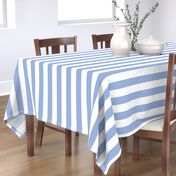 2 inch sky blue and white stripes - vertical