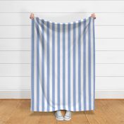 2 inch sky blue and white stripes - vertical