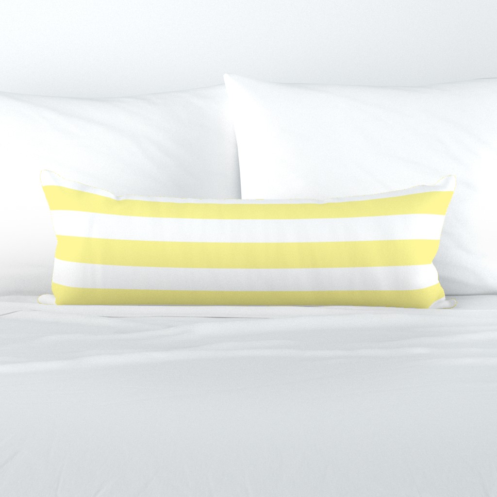 2 inch yellow and white stripes -  horizontal