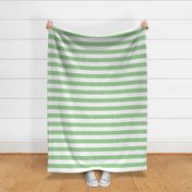 2 inch light green and white stripes - horizontal