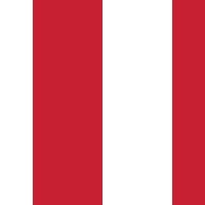 2 inch red and white stripes - vertical