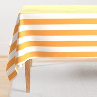 2 inch orange and white stripes - vertical