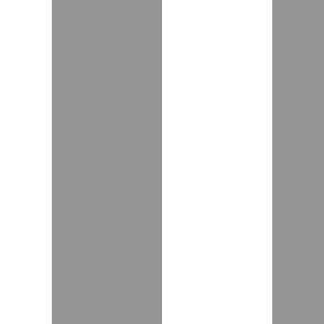 2 inch Ultimate Gray and white stripes - vertical