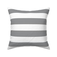 2 inch ultimate gray and white stripes - horizontal