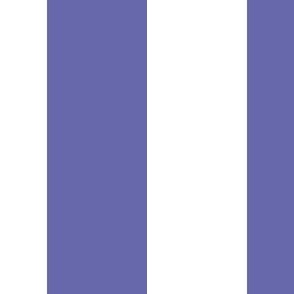 2 inch Very Peri purple and white stripes - vertical