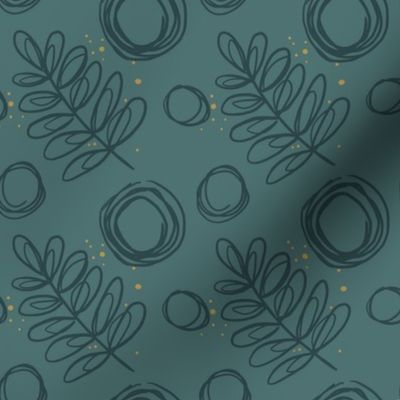 Minimalist Green Fern Pattern (Small)