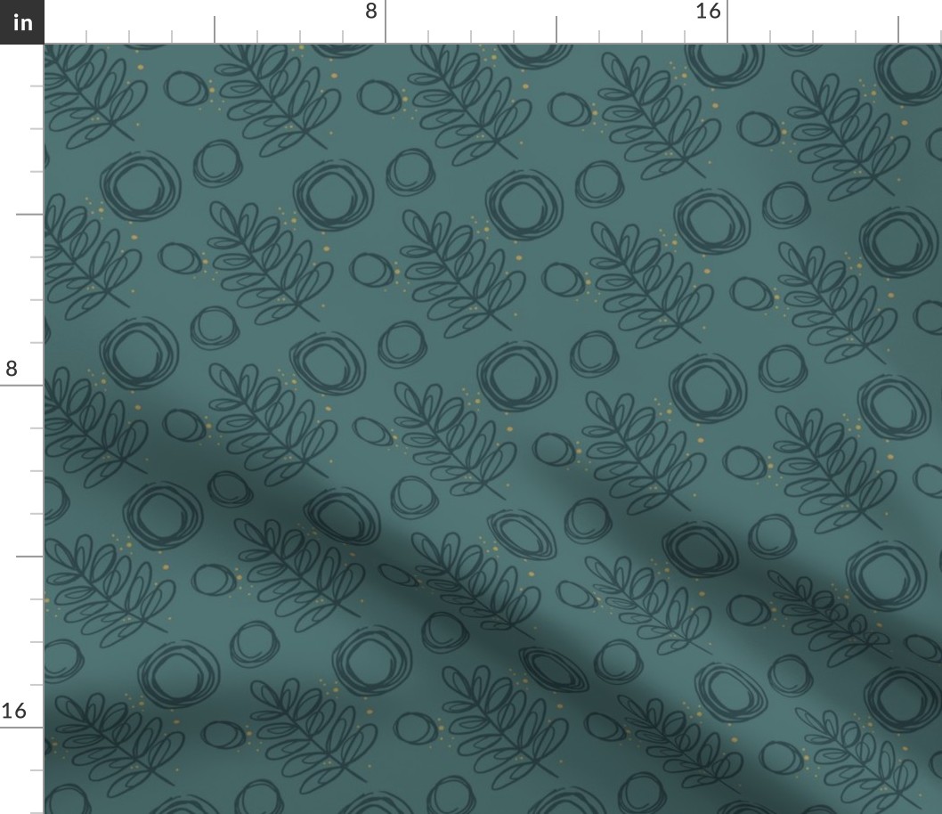 Minimalist Green Fern Pattern (Small)