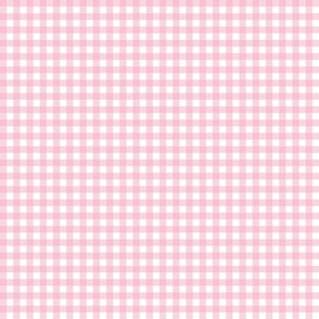 Smell the roses on gingham pink