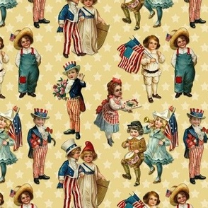 4TH OF JULY PARADE SMALL - AMERICANA COLLECTION (YELLOW)