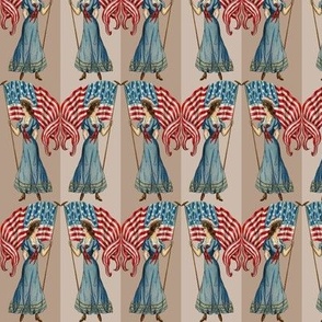 FLAG BEARERS SMALL - AMERICANA COLLECTION (TAN)