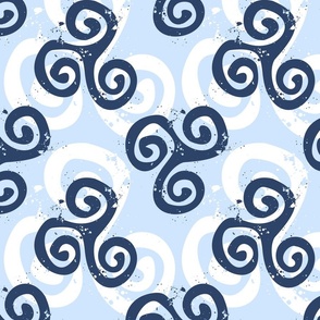 Ocean Waves Celtic Spiral