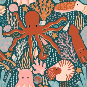 Octopus Under the Sea 