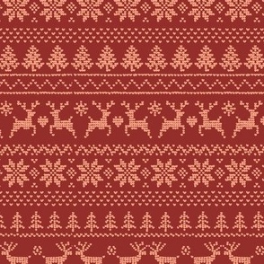 Holiday Sweater Pattern x Garnet Red