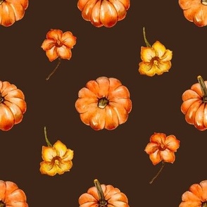 Pumpkin autumn cute pattern