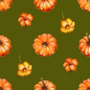 Pumpkin autumn cute pattern